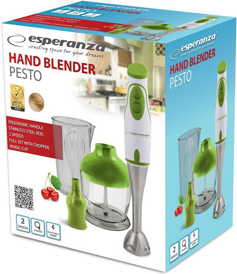Esperanza Hand Blender with Inox Rod 450W White