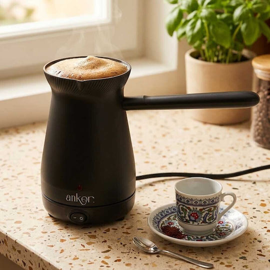 Ankor Ηλεκτρικό Μπρίκι 1000W με Χωρητικότητα 400ml Μαύρο