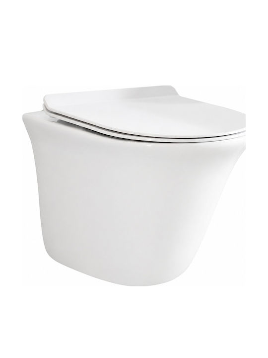 Gloria Gloria Wandhängende Toilette Weiß