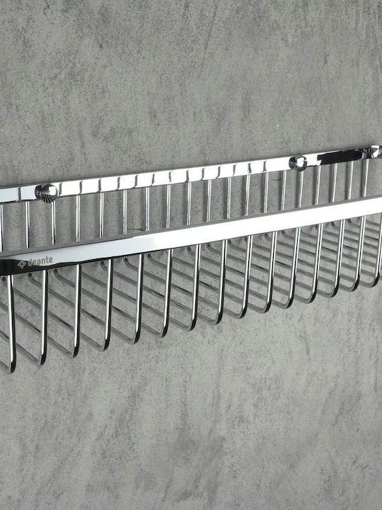 Deante Wall Mounted Bathroom Shelf Metallic Silver