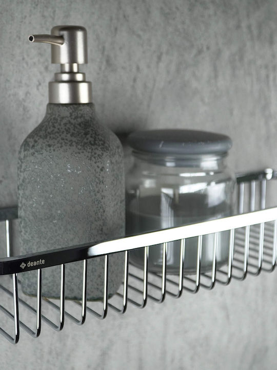 Deante Wall Mounted Bathroom Shelf Metallic Silver