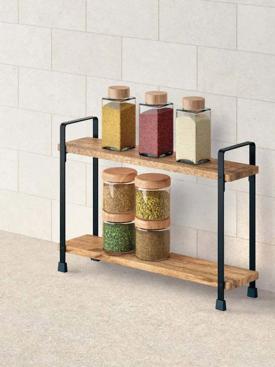 Metaltex Floor Bathroom Shelf Wooden
