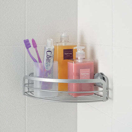 Metaltex Viva Polytherm Ecke An der Wand montiert Badezimmerregal Metallisch 37x17x6cm Silber