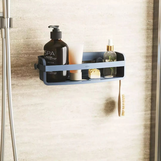 Umbra Wall Mounted Bathroom Shelf Plastic 9x33x8.6cm Blue