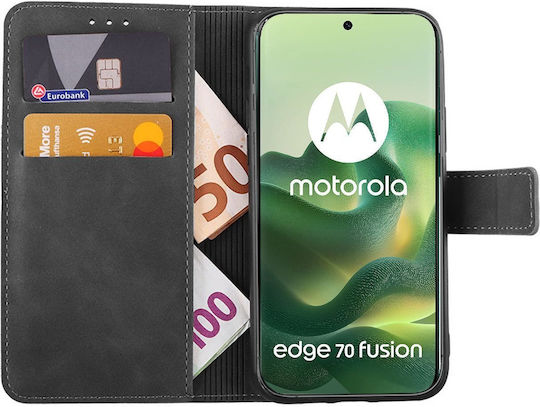 Lime Book Synthetic Leather / Silicone Grey (Motorola Edge 70 Fusion 5G)