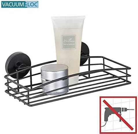 Wenko An der Wand montiert Badezimmerregal Metallisch 26x14x6.5cm Schwarz