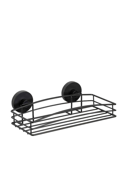 Wenko An der Wand montiert Badezimmerregal Metallisch 26x14x6.5cm Schwarz
