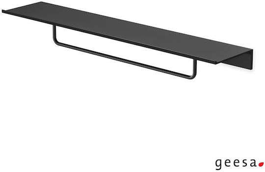 Geesa Επιτοίχια Ραφιέρα Μπάνιου Μεταλλική 60x12.5x7.6cm Μαύρη Geesa Επιτοίχια Ραφιέρα Μπάνιου Μεταλλική 60x12.5x7.6cm Μαύρη