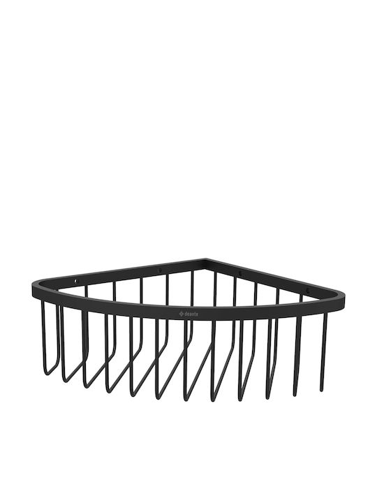 Deante Corner Wall Mounted Bathroom Shelf Metallic Black