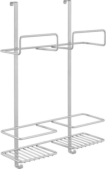 Metaltex Broomy Επιτοίχια Ραφιέρα Μπάνιου Μεταλλική 30x12x46cm Ασημί Metaltex Broomy Επιτοίχια Ραφιέρα Μπάνιου Μεταλλική 30x12x46cm Ασημί