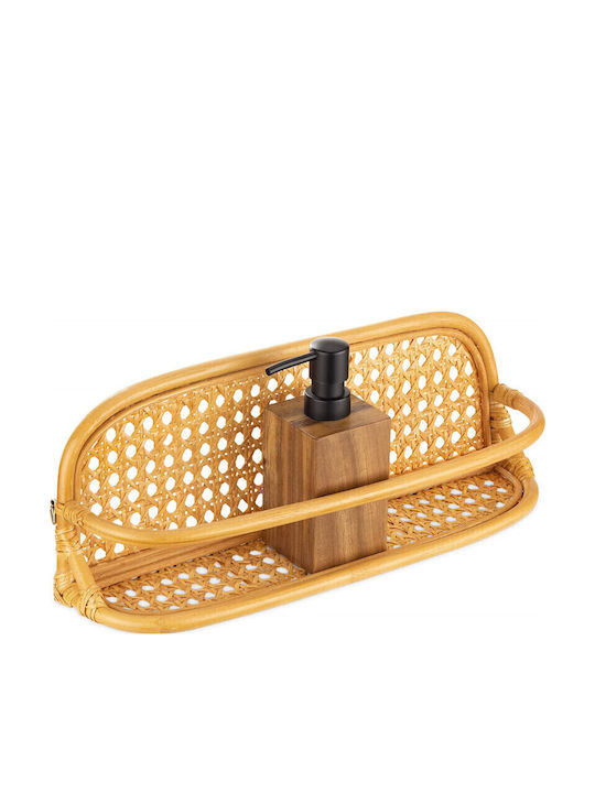Navaris Επιτοίχια Ραφιέρα Μπάνιου Bamboo 40x10x15cm Καφέ