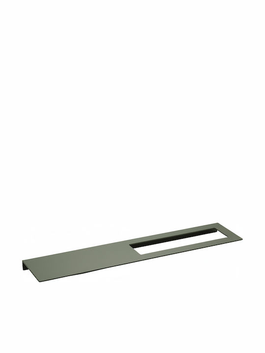Bronze Art Wall Mounted Bathroom Shelf Metallic 50x50x2.5cm Bronze