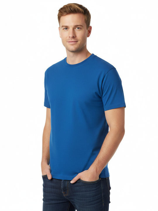 Valento Мъжка Рекламна Тениска Къс Ръкав Royal Blue