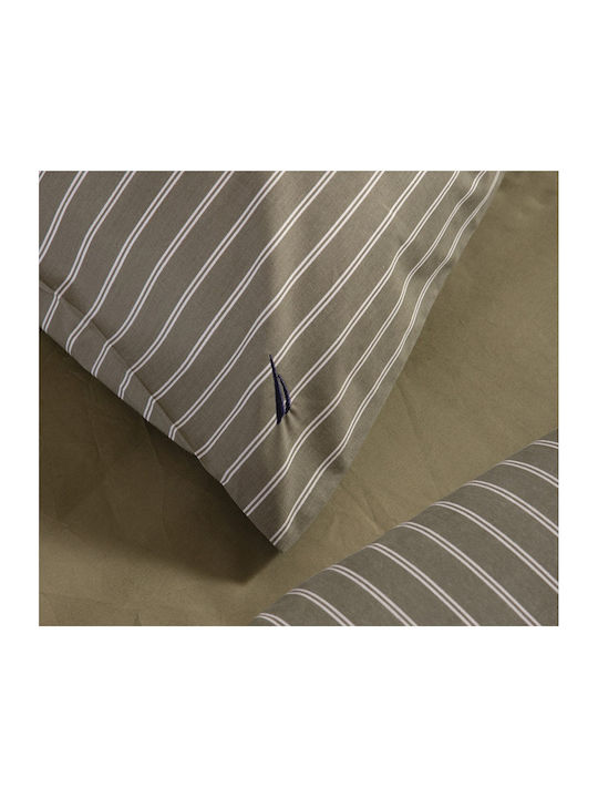 Nef-Nef Homeware Nau Coast Σετ Σεντόνια Διπλά 200x270εκ. Coast Green (4τμχ)