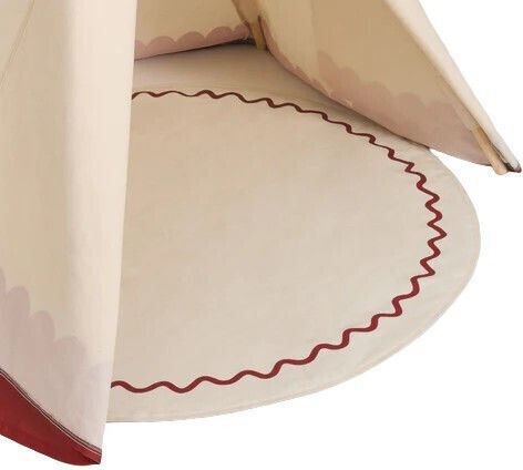 Nobodinoz Kids Rug Roșu Round with Diameter 105cm