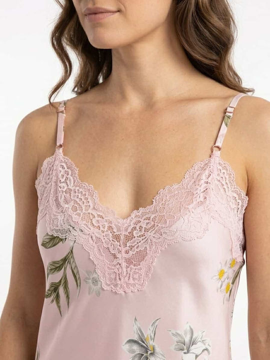 Cootaiya Summer Women's Pink Nightgown
