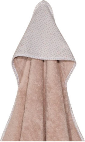 Baby Oliver Βρεφική Κάπα-Μπουρνούζι με Κουκούλα 75x75εκ.