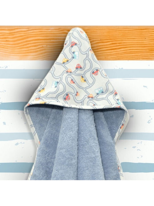 Baby Oliver Baby Hooded Towel Gray 75x75cm
