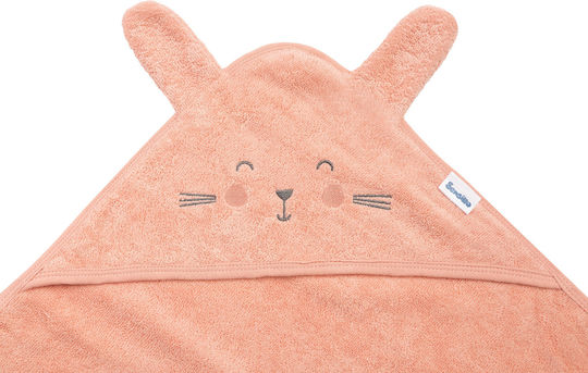 Sensillo Baby Hooded Towel Pink 90x90cm