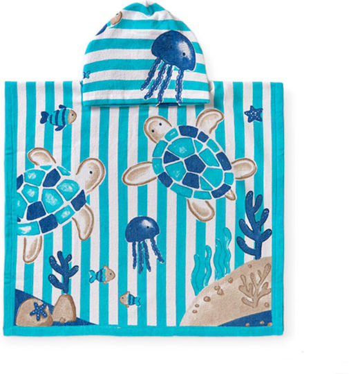 Mayoral Baby Hooded Bath Towel Blue 55x60cm