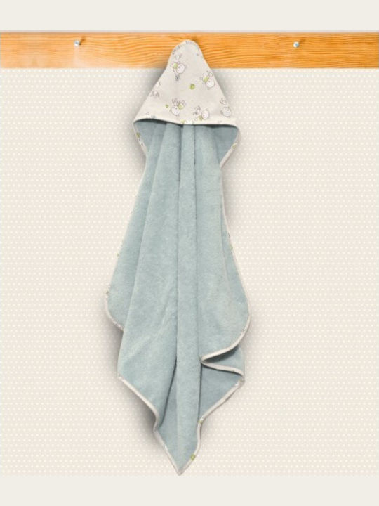 Baby Oliver Baby Hooded Bath Towel Multicolour 75x75cm
