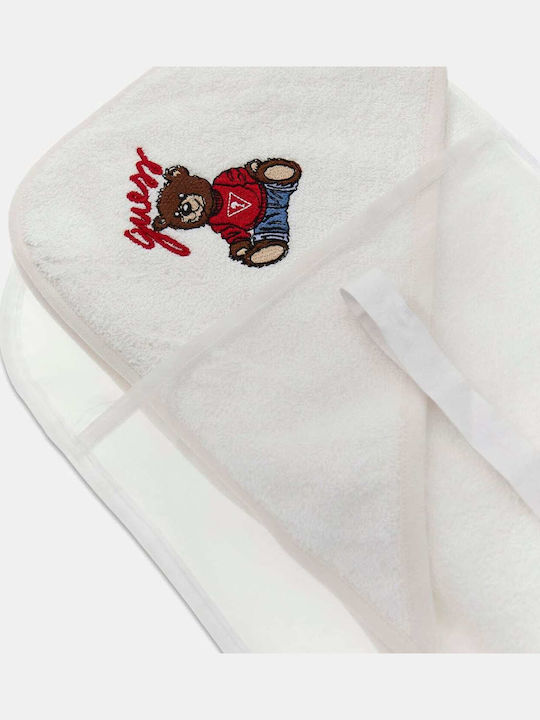 Guess Unisex Baby Bathrobe Hooded 70x70cm