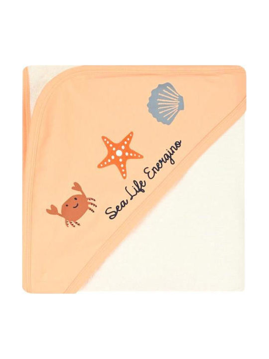 Energiers Baby Hooded Bath Towel 90x90cm