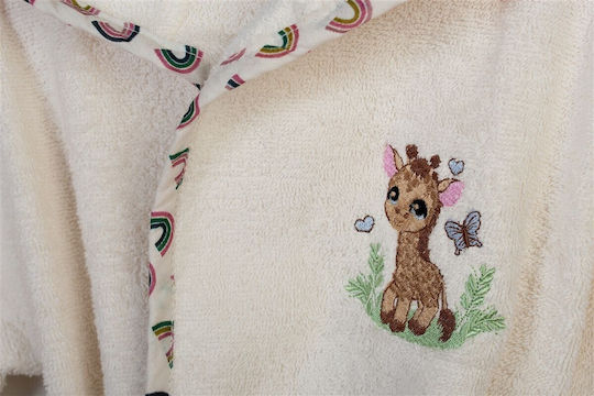 Dimcol Детски Халат Giraffe Многоцветен с Качулка
