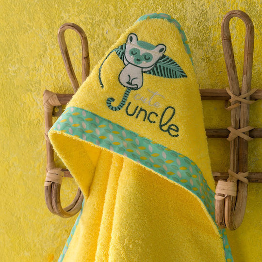Nima Hooded Baby Bath Towel Akunga Yellow