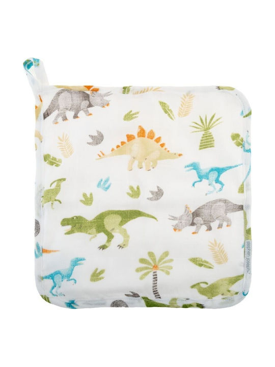 Stephen Joseph Hooded Baby Bath Towel Dino Multicolour