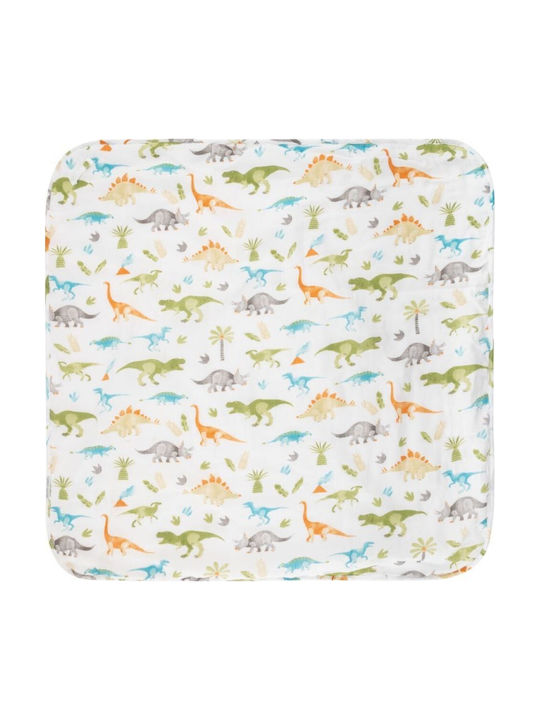 Stephen Joseph Hooded Baby Bath Towel Dino Multicolour