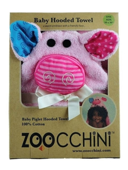 Zoocchini Baby Hooded Bath Towel 75x75cm Zoocchini Baby Hooded Bath Towel 75x75cm
