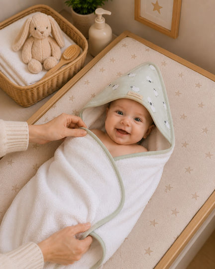 Bonjour Bebe Căpușă-Bebeluș Cu glugă Verde