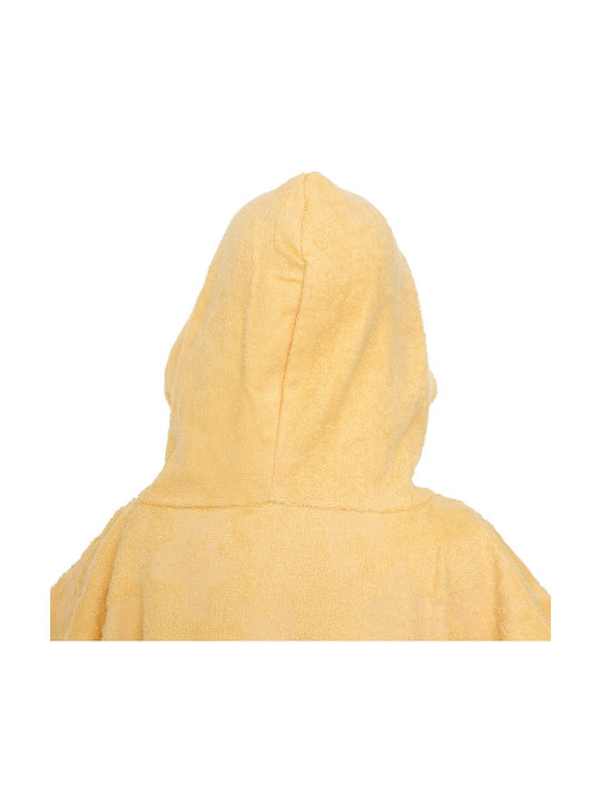 Baby Poncho Bathrobe Hooded Sea Yellow 55x70cm
