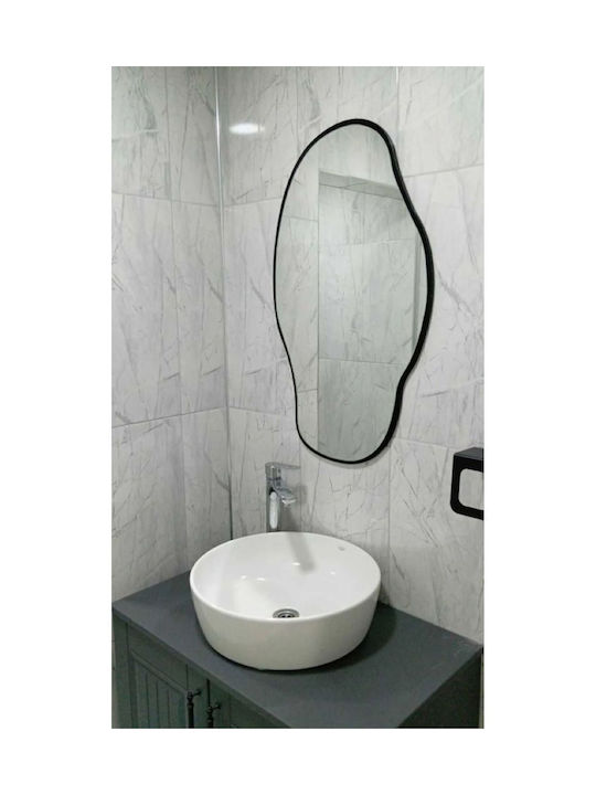 SteweHome Wandspiegel Asymmetrisch Mit Rahmen 75x40cm