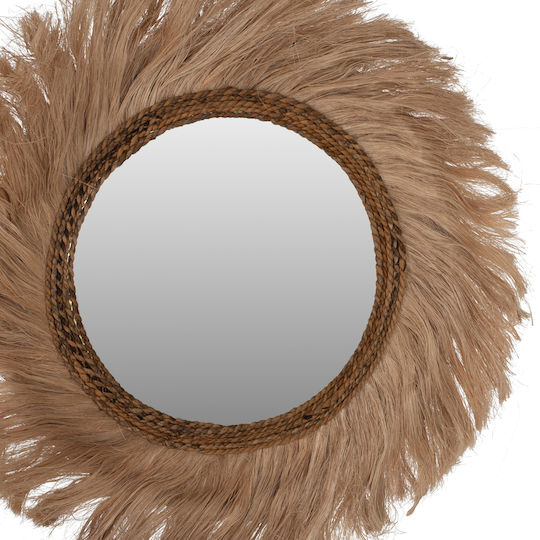 HomeMarkt HM7729 Καθρέπτης Μπεζ Διαμέτρου 90cm HomeMarkt HM7729 Καθρέπτης Μπεζ Διαμέτρου 90cm