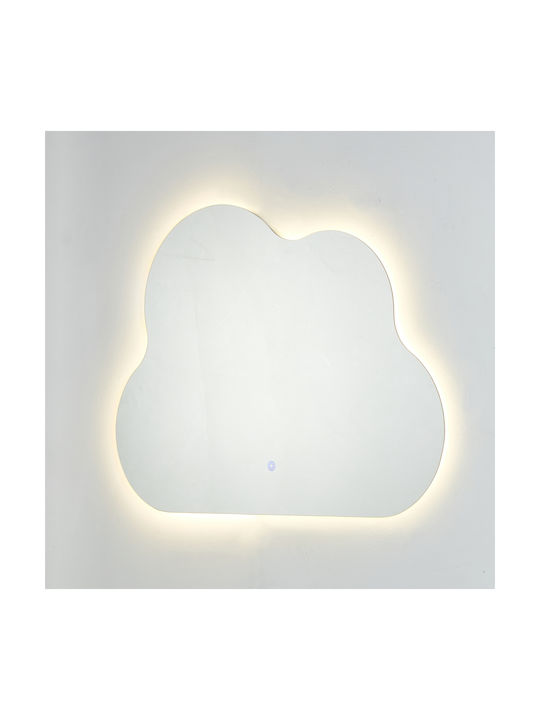 HomeMarkt Torch Като Огледало за Стена с LED Осветление 68x88см 1бр
