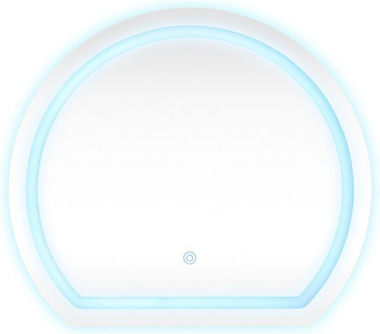 Pakketo Καθρέπτης Τοίχου με Γυάλινο Πλαίσιο & LED Φωτισμό 59.5x59.5cm