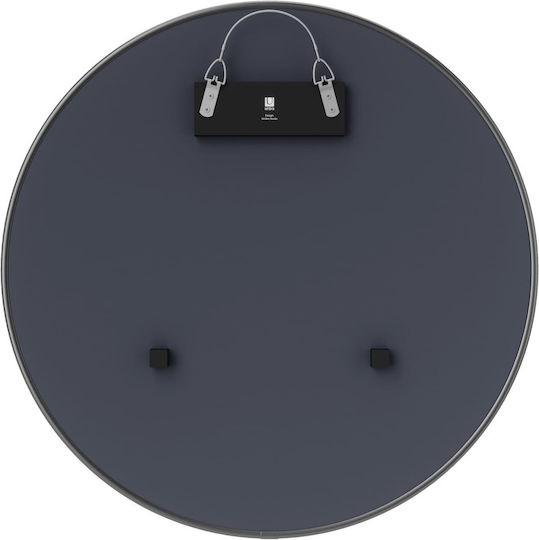 Umbra Hubba Wandspiegel mit Silver Metallisch Rahmen Durchmesser 61cm 1Stück