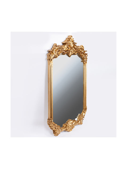 Wall Mirror with Gold Plastic Frame 110x70cm 1pcs