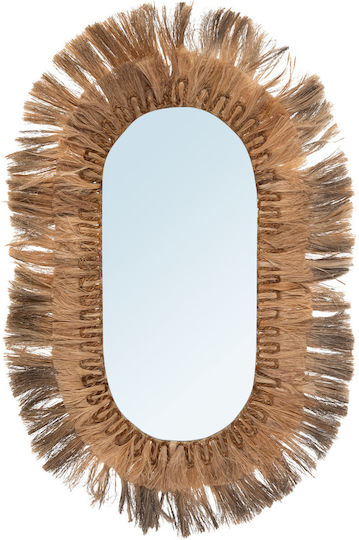 Bazar Bizar BBJAPA020N Wandspiegel Oval Beiges 125x75cm