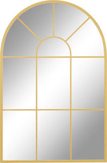 HomCom Oglindă De Perete Arcuită Auriu 91x60cm HomCom Oglindă De Perete Arcuită Auriu 91x60cm