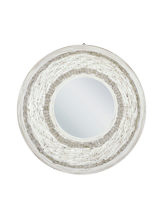 Wall Mirror 61 Cm White Soledad