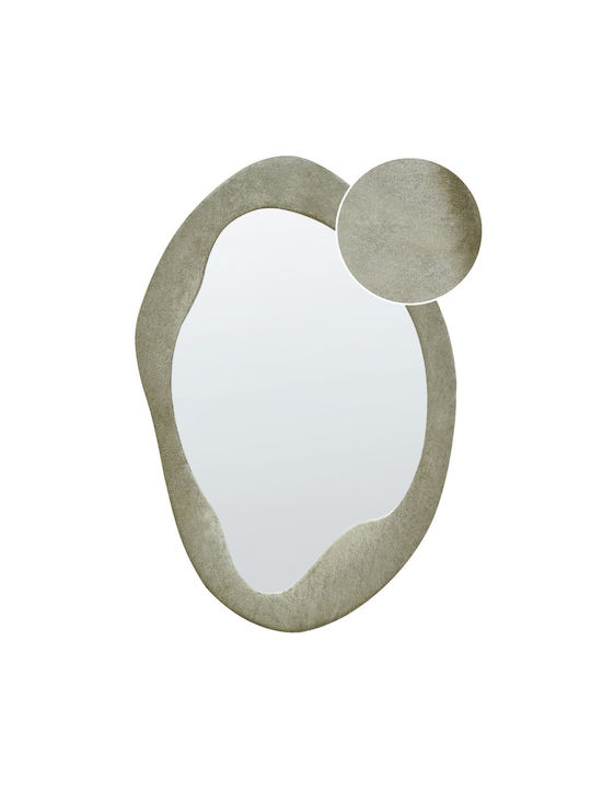 Velvet Wall Mirror 90 Cm Olive Lenax