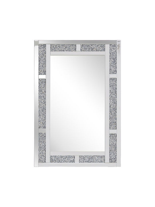 90 Cm Silver Wall Mirror Avrille