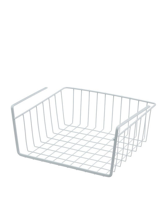 Metaltex Κρεμαστό Ράφι Babatex Μεταλλικό 50x26x14εκ. Λευκό