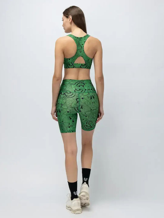 Women's Athletic Sports Bra Green