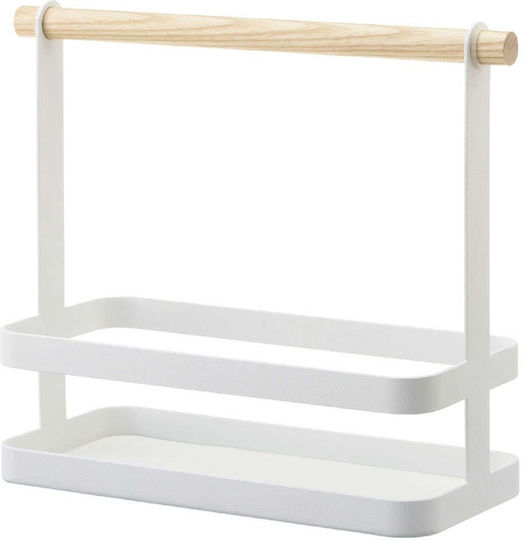 Yamazaki Tabletop Wooden Base 20x20x20cm White Yamazaki Tabletop Wooden Base 20x20x20cm White