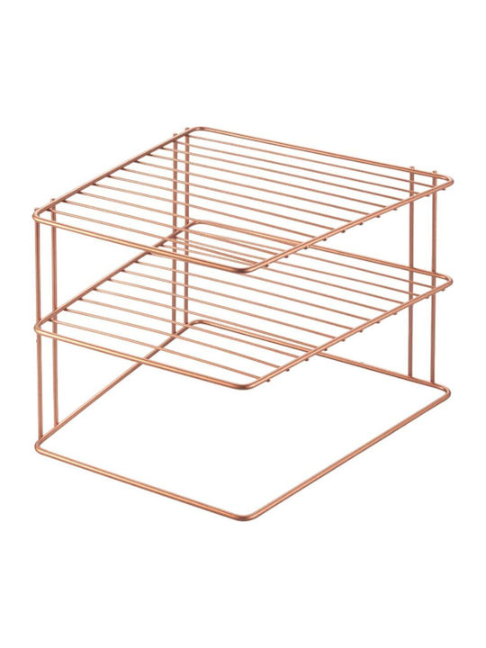 Metaltex Επιτραπέζια Βάση Palio Μεταλλική 25x19x19εκ. Ροζ Χρυσό