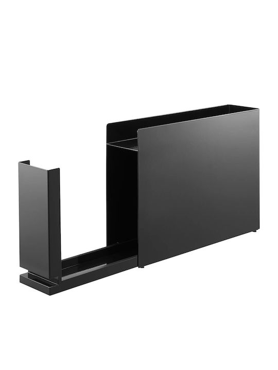 Yamazaki Επιτοίχιο Ράφι Μεταλλικό 90x36.7x12.5εκ. Μαύρο